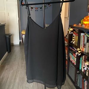 Torrid, Suze 2, Chiffon tank, Black